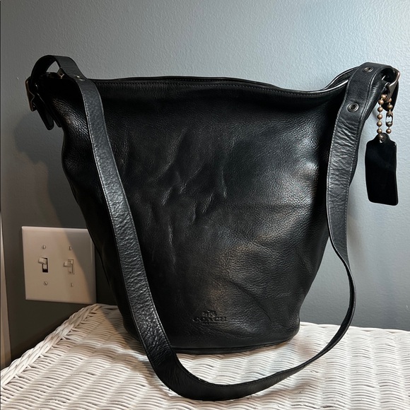 Coach Black Leather Bag - Picture 2 of 15